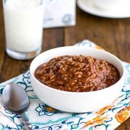 A picture of Champorado {Chocolate Coconut Sticky Rice}