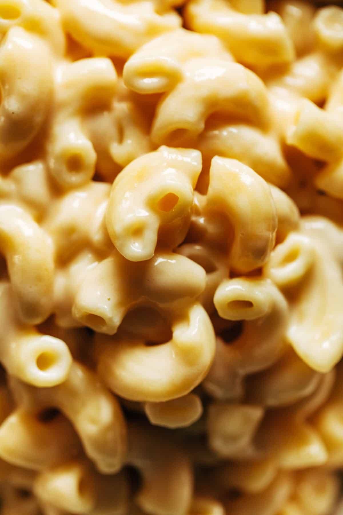 Mac and cheese noodles in the Instant Pot.