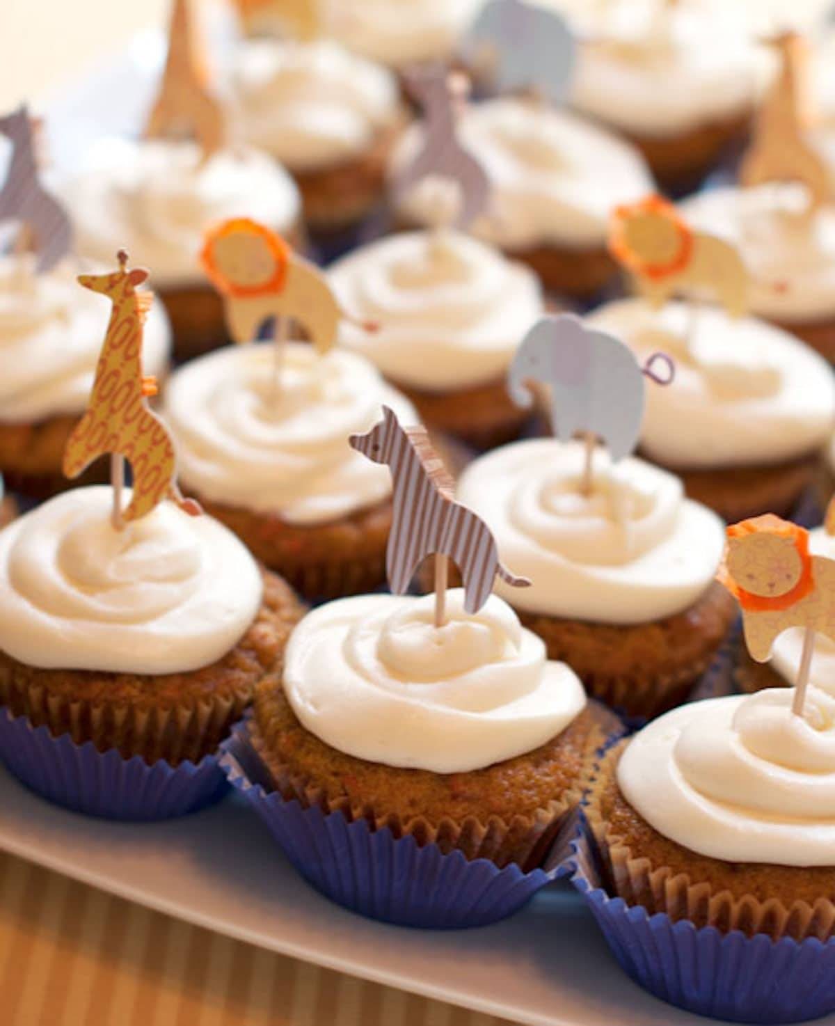 Cupcakes with frosting.