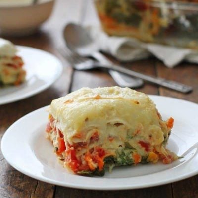 Veggie Alfredo Lasagna