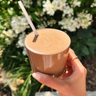 Chocolate cherry smoothie.