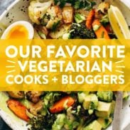 Bowl of vegetables with our favorite bloggers.