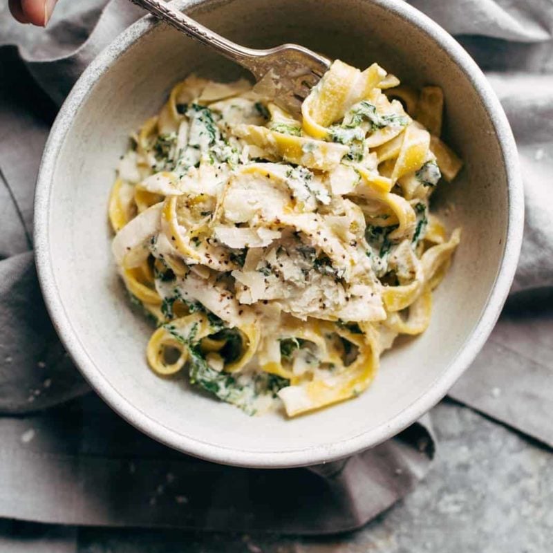 A picture of 5 Ingredient Creamy Kale Pasta